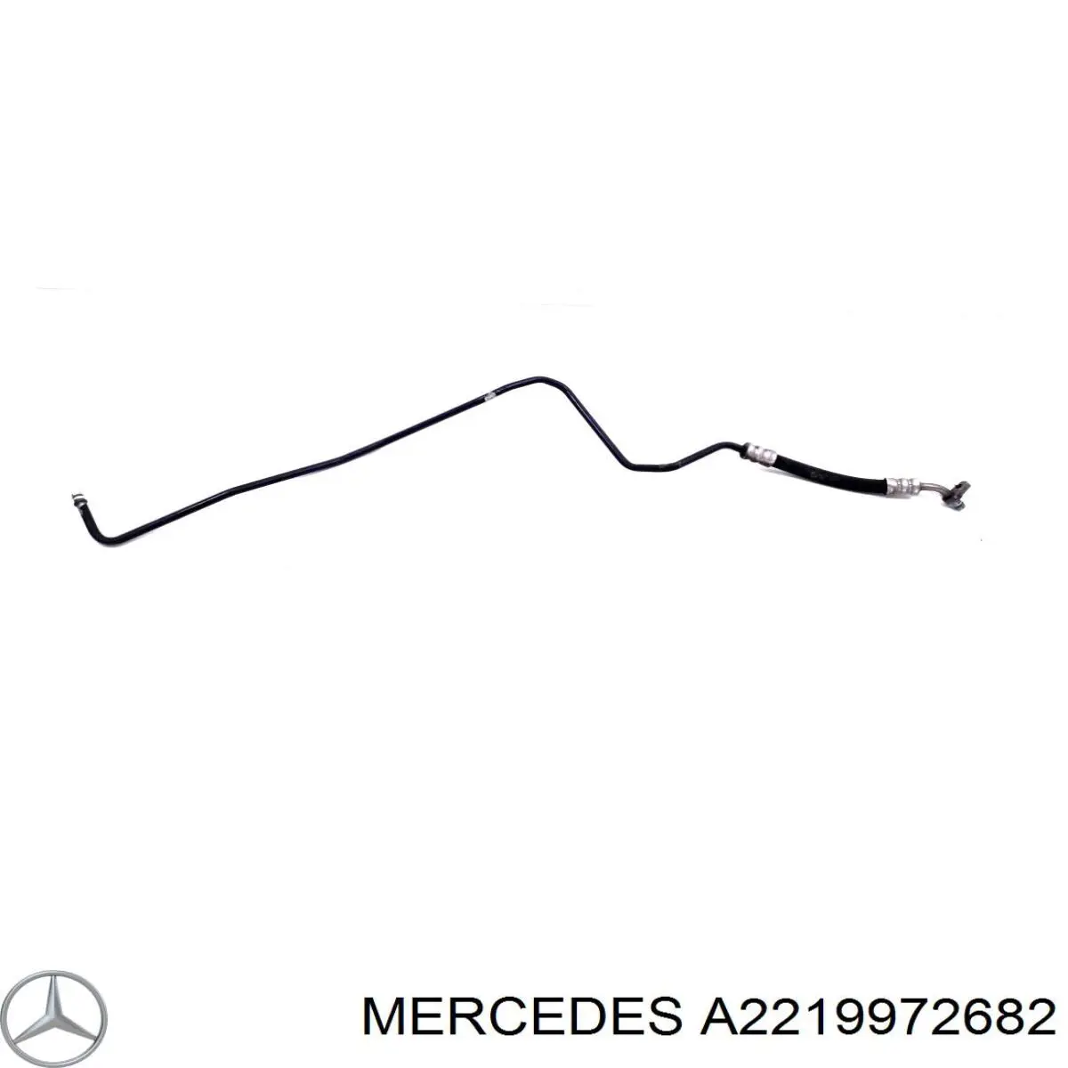 Mangueira da Direção hidrâulica assistida de pressão baixa, desde a cremalheira (do mecanismo) até o radiador Mercedes A2219972682 preço, a partir de 120,60 USD