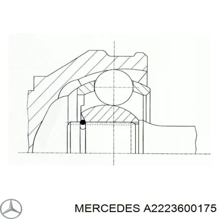 A2223600175 Mercedes Junta homocinética externa dianteira