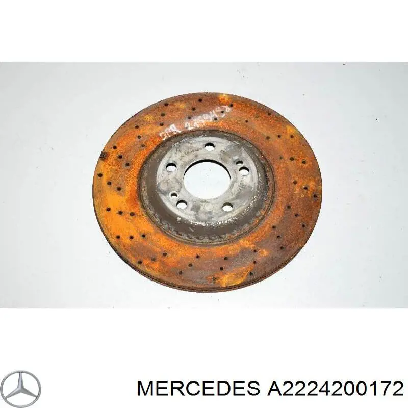 Disco do freio dianteiro Mercedes A2224200172