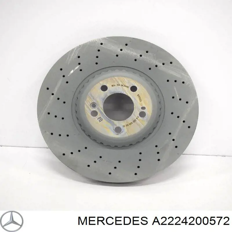 Disco do freio traseiro Mercedes 2224200572
