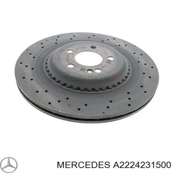 A2224231500 Mercedes Disco do freio traseiro