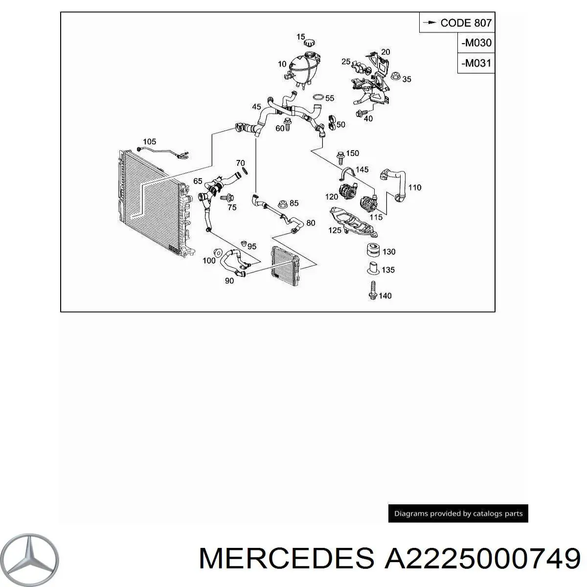 A2225000749 Mercedes 