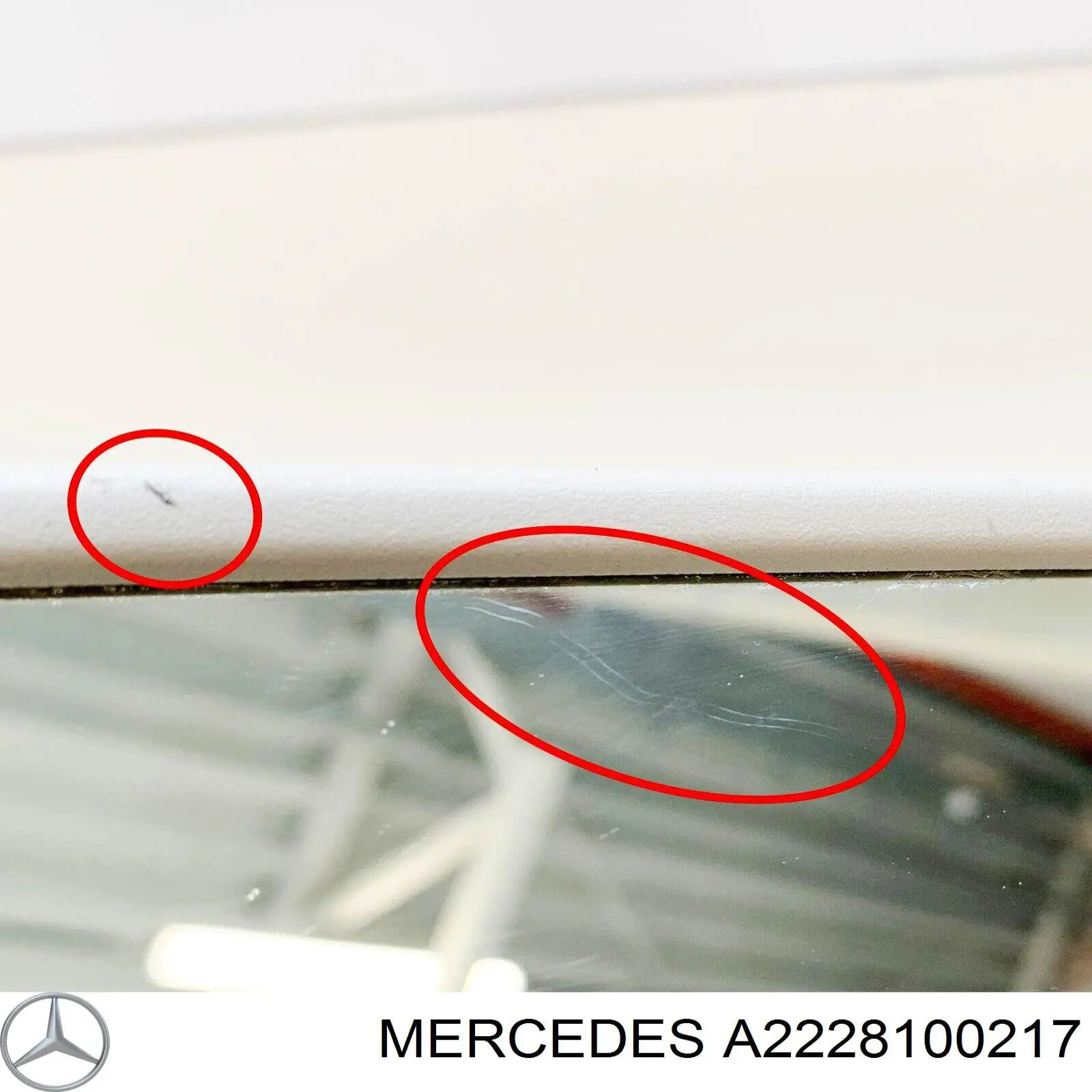 Espelho de salão interno A2228100217 Mercedes