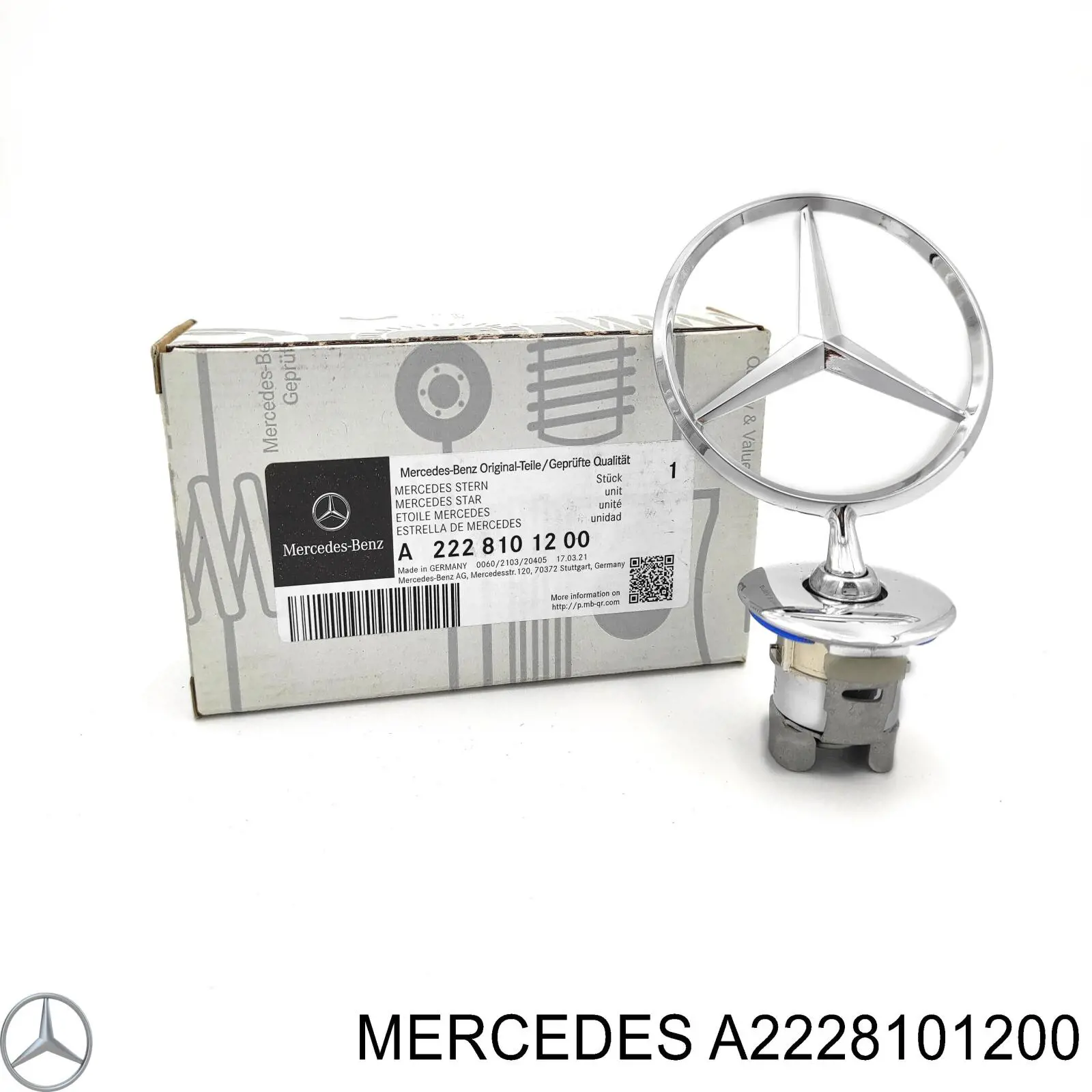 A2228101200 Mercedes Emblema da capota