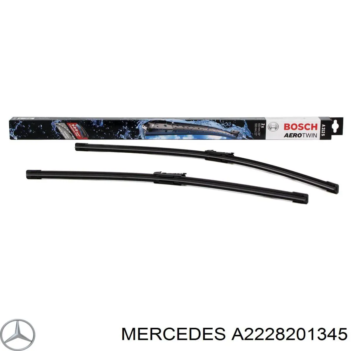 Compre A2228201345 Mercedes Limpa-pára-brisas do pára-brisas, kit de 2 un.
