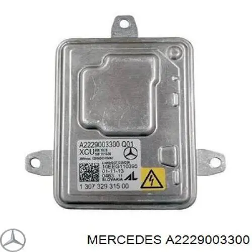 A222900330080 Mercedes Módulo de direção (Centralina eletrônica) das luzes
