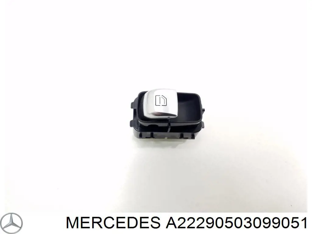 A22290503099051 Mercedes Unidade de botões dianteira direita de controlo de elevador de vidro