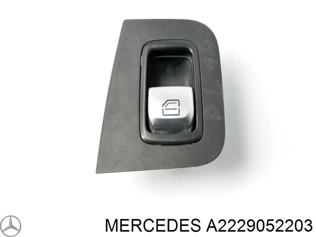 A2229052203 Mercedes Botão dianteiro direito de ativação de motor de acionamento de vidro