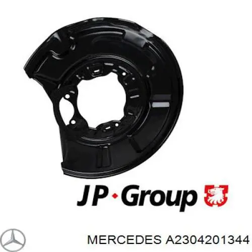 Proteção esquerda do freio de disco traseiro Mercedes A2304201344 preço, a partir de 31,14 USD