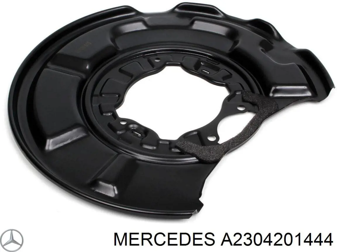 Compre A2304201444 Mercedes Proteção direita do freio de disco traseiro