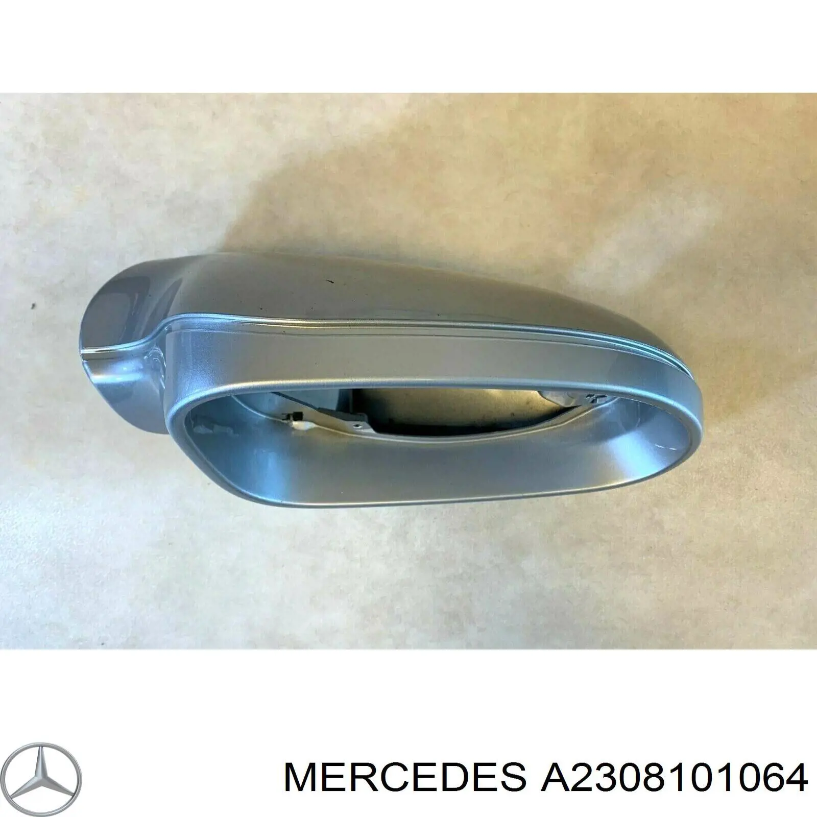 A2308101064 Mercedes Placa sobreposta (tampa) do espelho de retrovisão direito