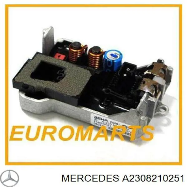 Resistor (resistência) de ventilador de forno (de aquecedor de salão) Mercedes A2308210251 preço, a partir de 56,18 USD