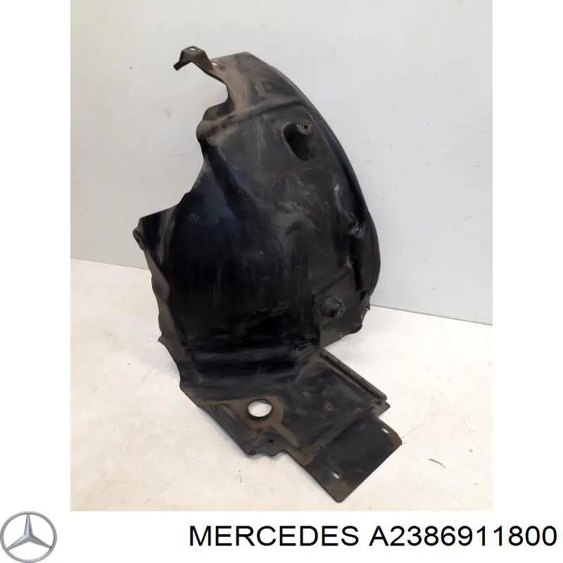 A2386911800 Mercedes Guarda-barras direito traseiro do pára-lama dianteiro