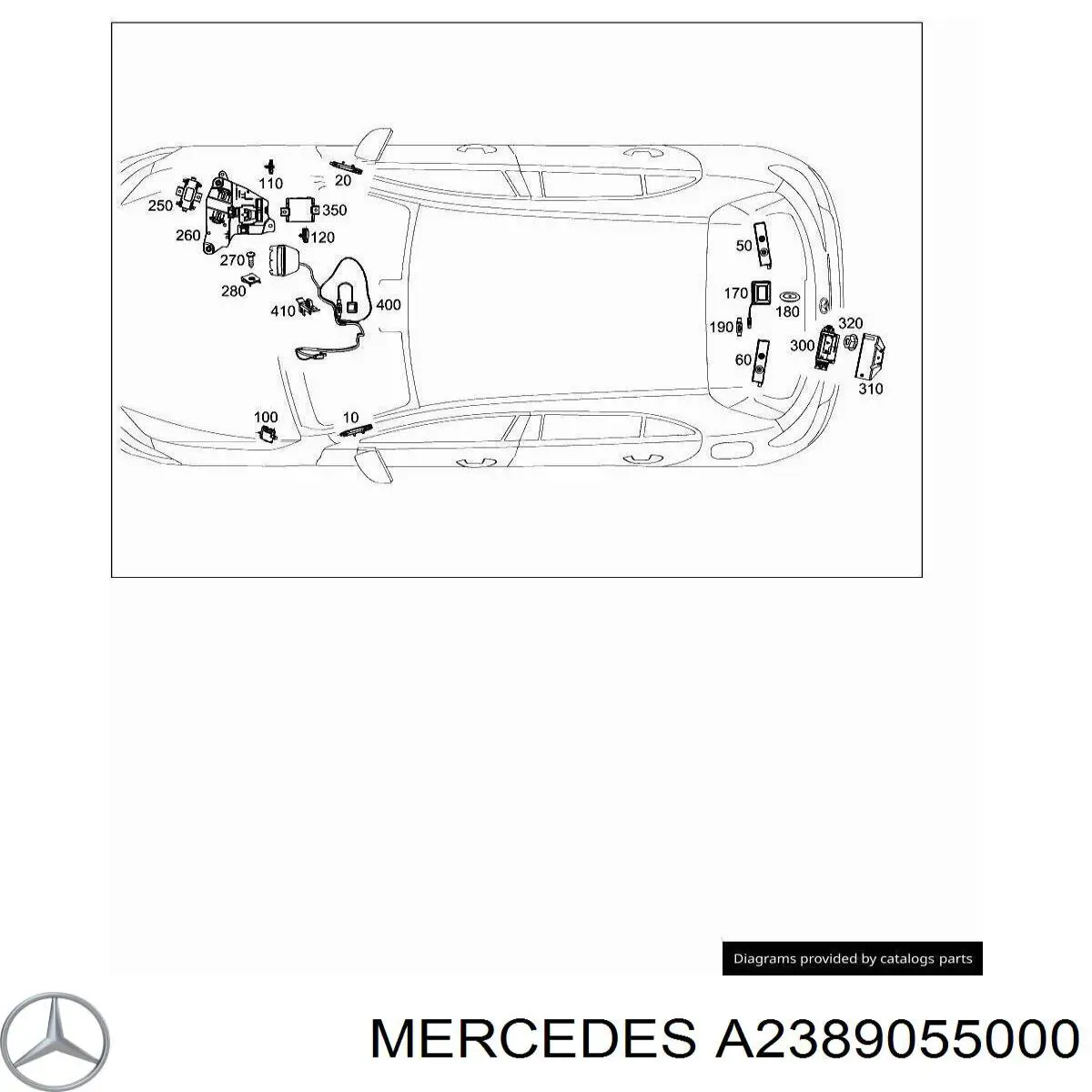  Mercedes A2389055000 preço, a partir de 129,62 USD