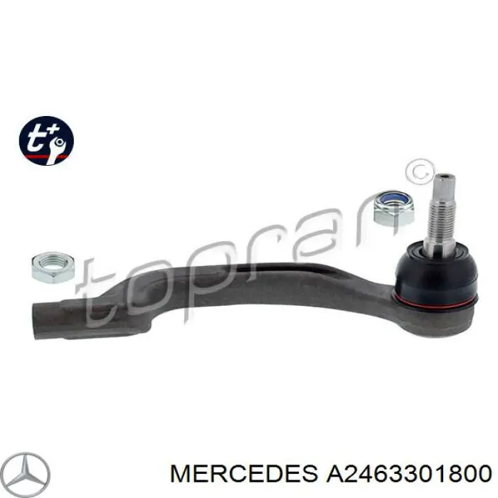 Ponta externa da barra de direção Mercedes A2463301800 preço, a partir de 24,24 USD
