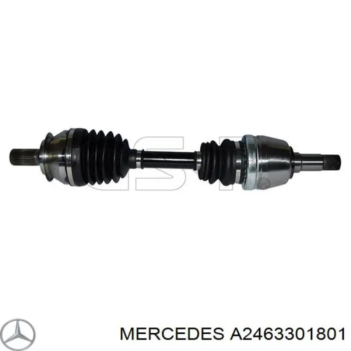 Semieixo (acionador) dianteiro esquerdo Mercedes A2423300100 preço, a partir de 418,92 USD