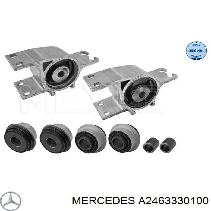Bloco silencioso dianteiro do braço oscilante inferior Mercedes A2463330100 preço, a partir de 28,37 USD