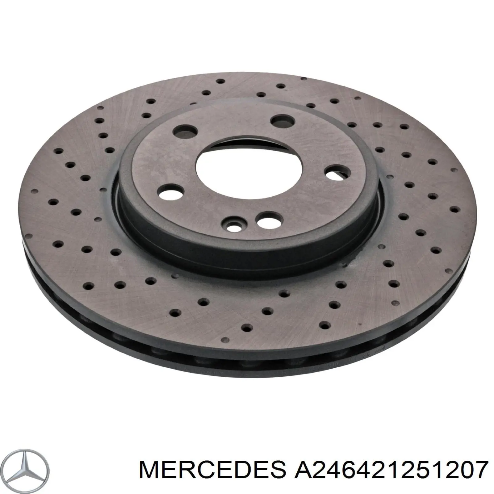 Compre A246421251207 Mercedes Disco do freio dianteiro