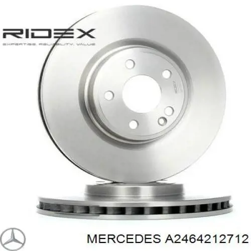 Disco do freio dianteiro Mercedes A2464212712 preço, a partir de 66,42 USD