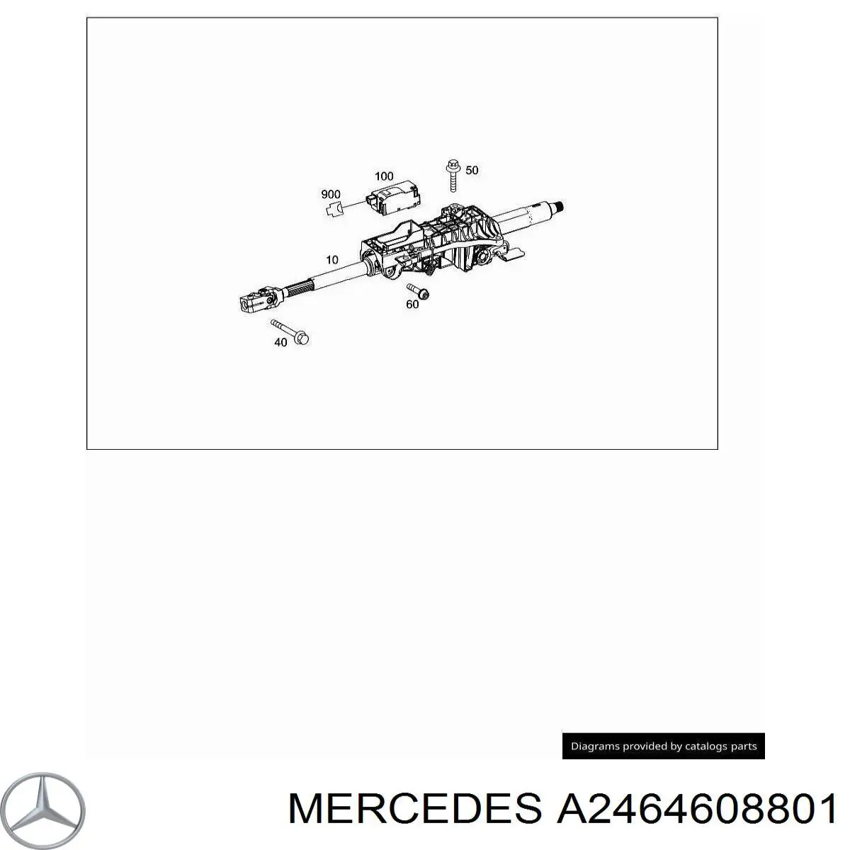 Compre A2464608801 Mercedes Coluna da direção