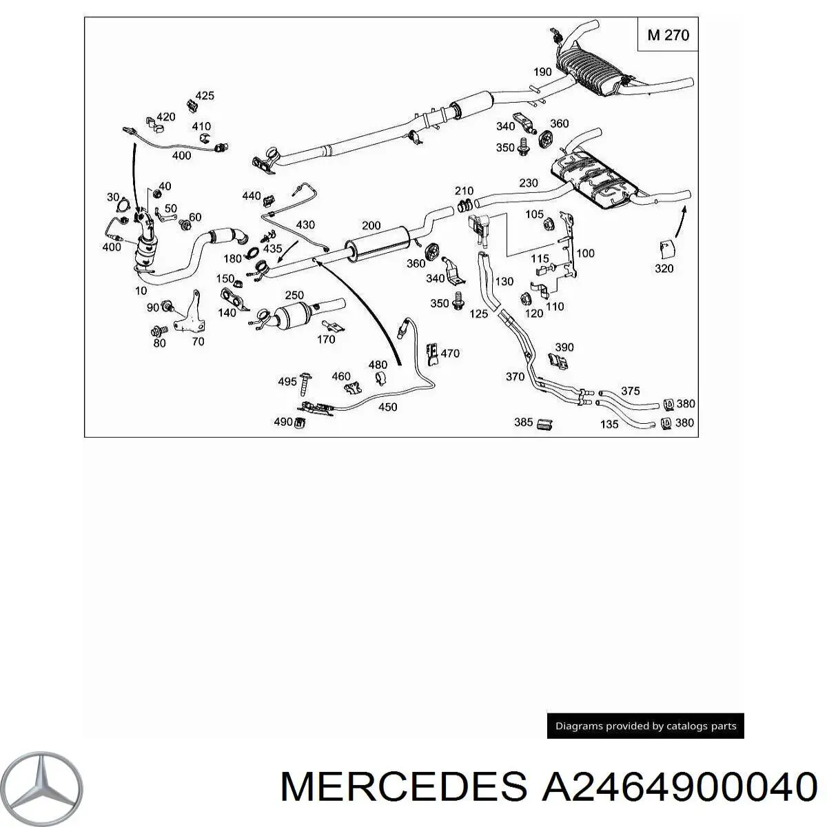  Mercedes A2464900040 preço, a partir de 39,32 USD