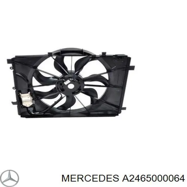 Ventilador elétrico de esfriamento montado (motor + roda de aletas) Mercedes A2465000064 preço, a partir de 229,85 USD