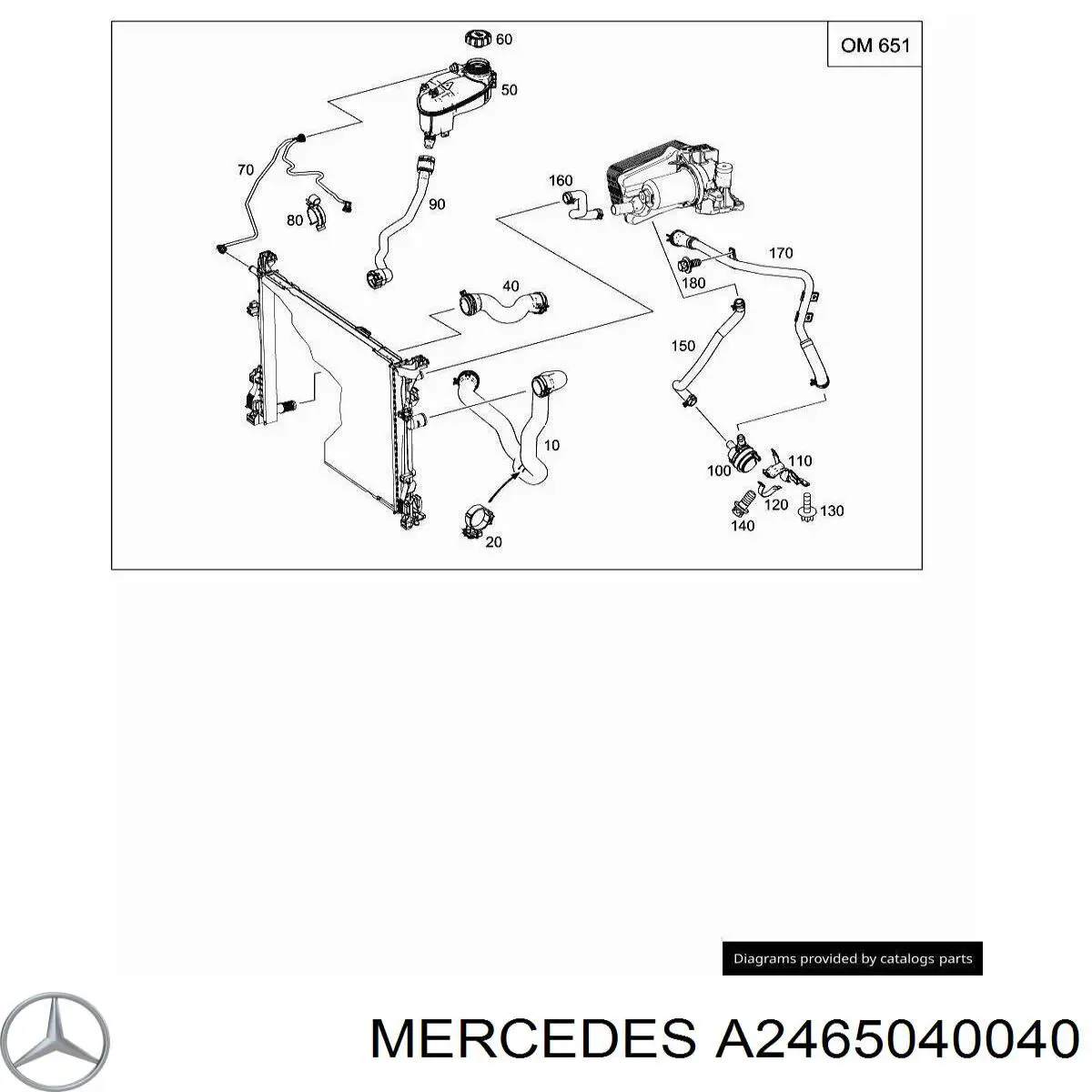 A2465040040 Mercedes 