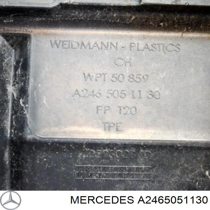 Compre A2465051130 Mercedes Conduto de ar (defletor) inferior do radiador
