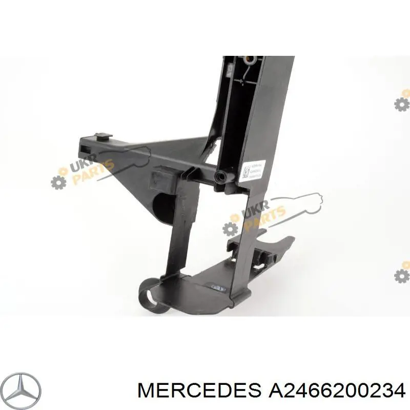 A2466200234 Mercedes Suporte do radiador montado (painel de montagem de fixação das luzes)