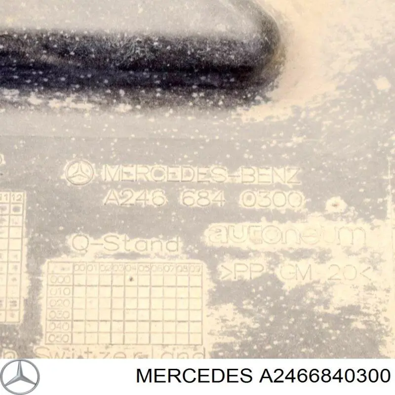 Proteção de fundo esquerda Mercedes A2466840300 preço, a partir de 44,30 USD