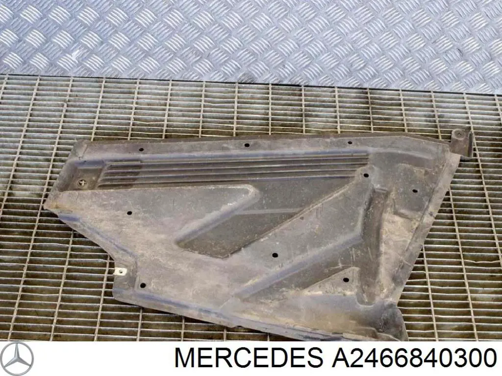 A2466840300 Mercedes Proteção de fundo esquerda