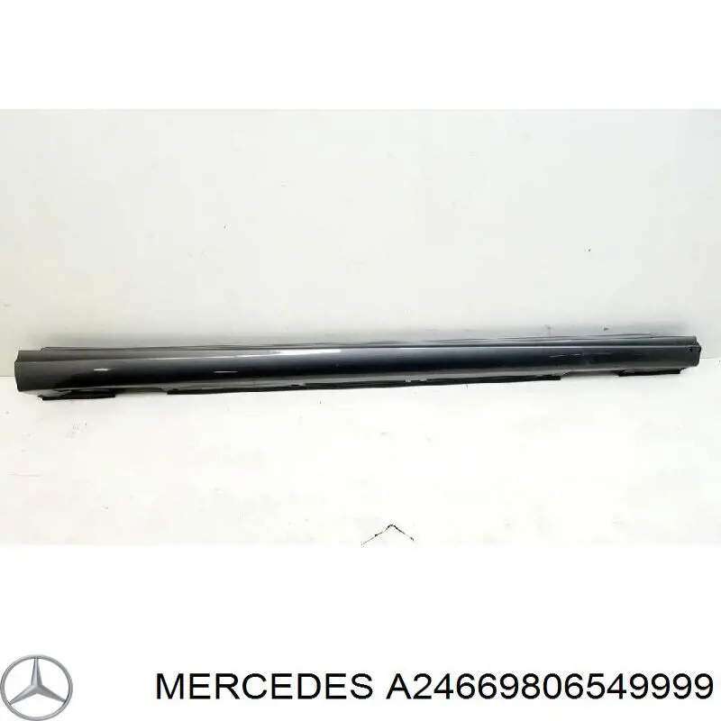 A24669806549999 Mercedes Placa sobreposta (moldura) externa direita de acesso