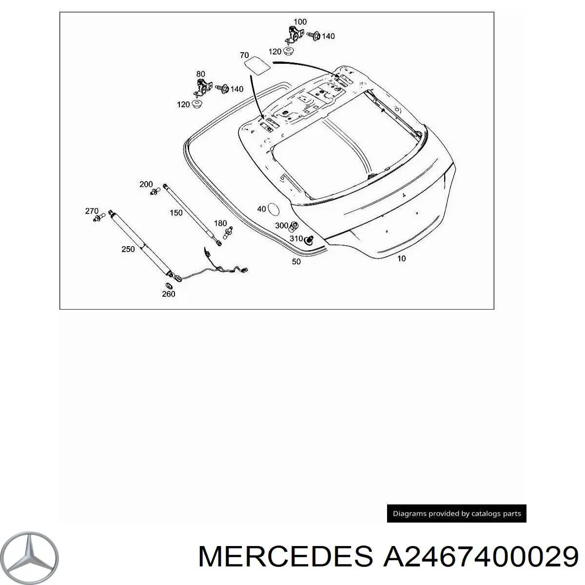  Mercedes A2467400029 preço, a partir de 16,76 USD