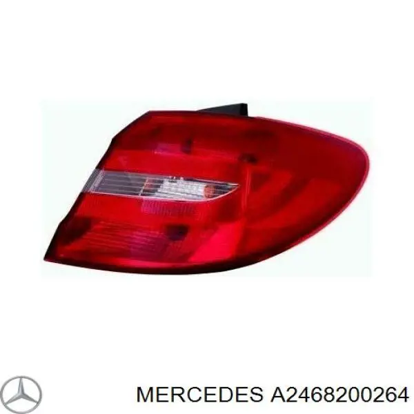 A2468200264 Mercedes Lanterna traseira direita externa