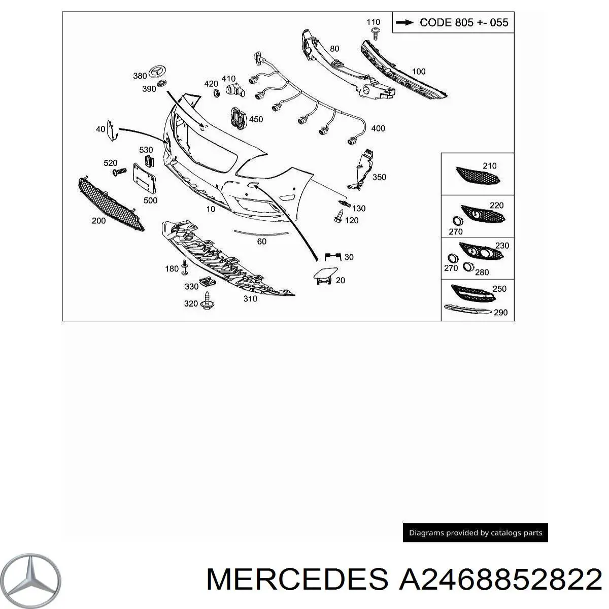  Mercedes A2468852822 preço, a partir de 36,06 USD