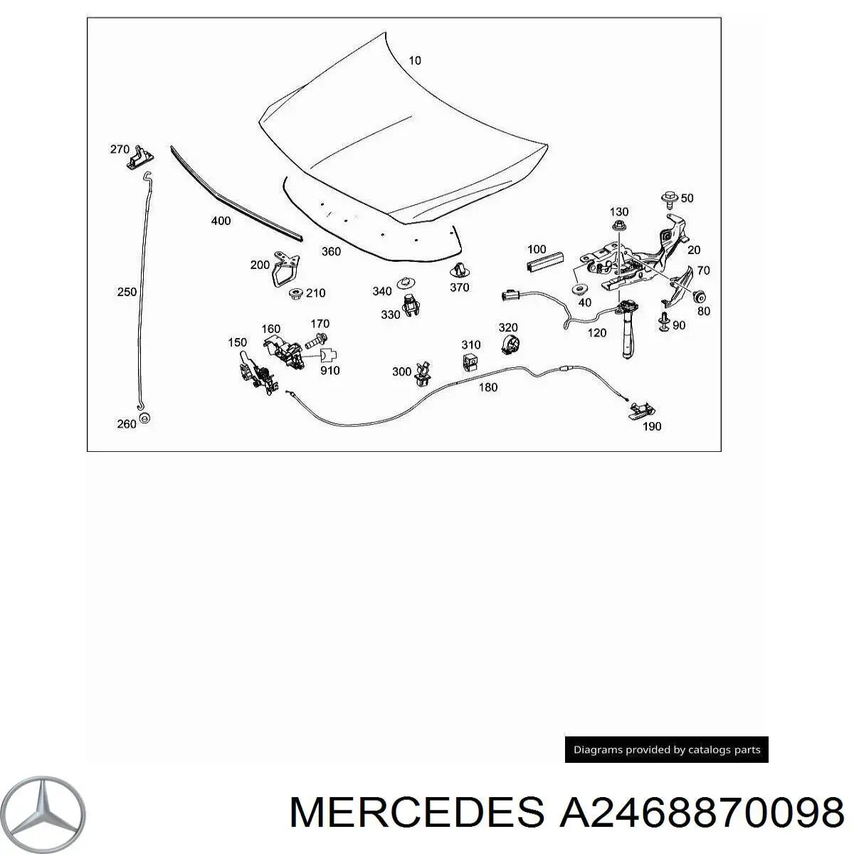  Mercedes A2468870098 preço, a partir de 34,47 USD