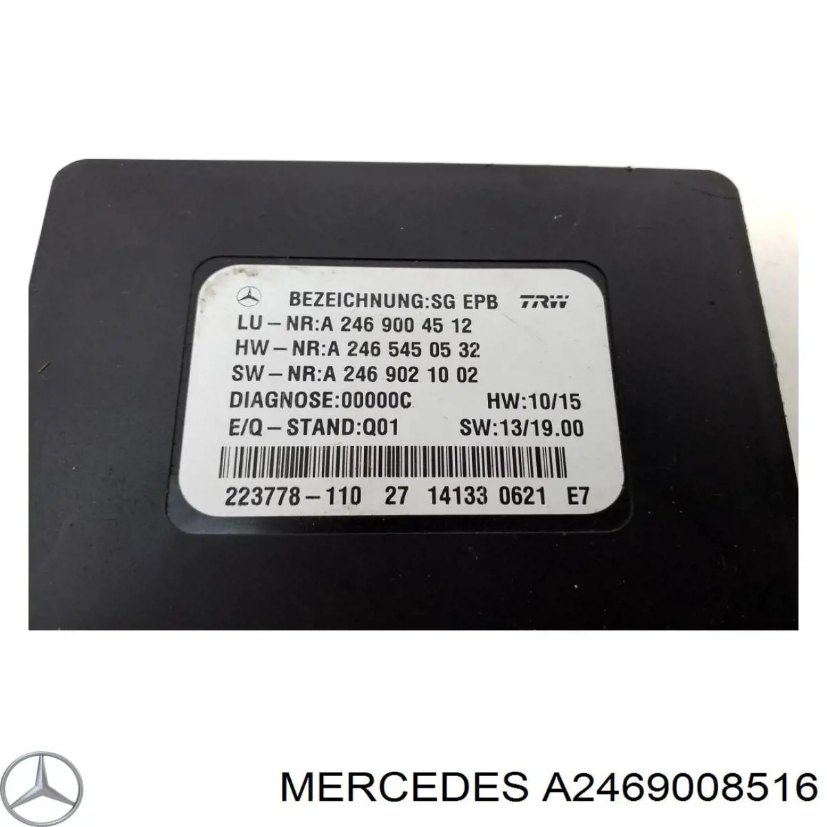 Unidade de controlo (módulo) do freio de estacionamento eletromecânico Mercedes A2469008516 preço, a partir de 56,18 USD