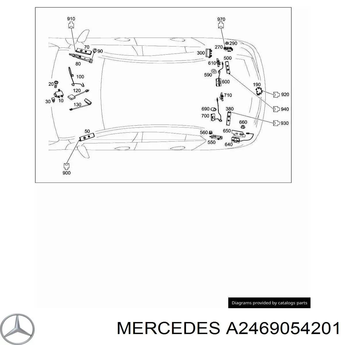 A2469054201 Mercedes Antena