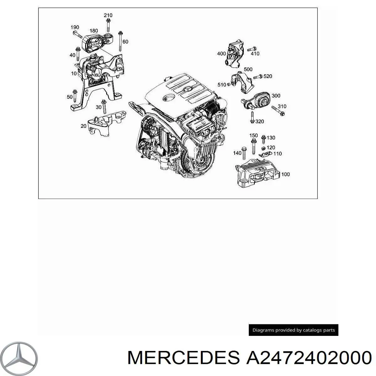 586758 Hutchinson Coxim (suporte) direito de motor