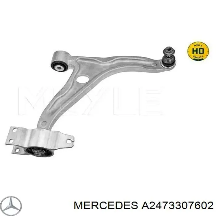 Braço oscilante inferior direito de suspensão dianteira Mercedes A2473307602 preço, a partir de 168,66 USD