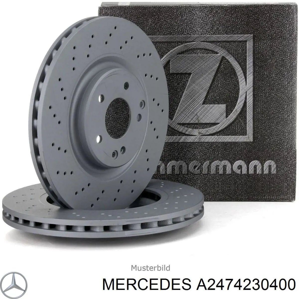 Disco do freio traseiro Mercedes A2474230400 preço, a partir de 92,70 USD