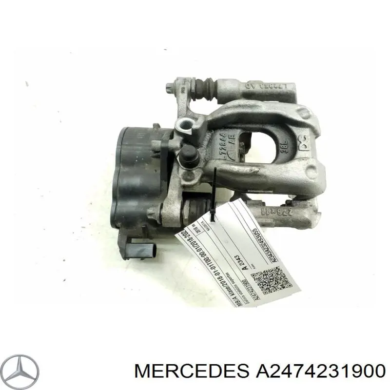 A2474231900 Mercedes Suporte do freio traseiro esquerdo