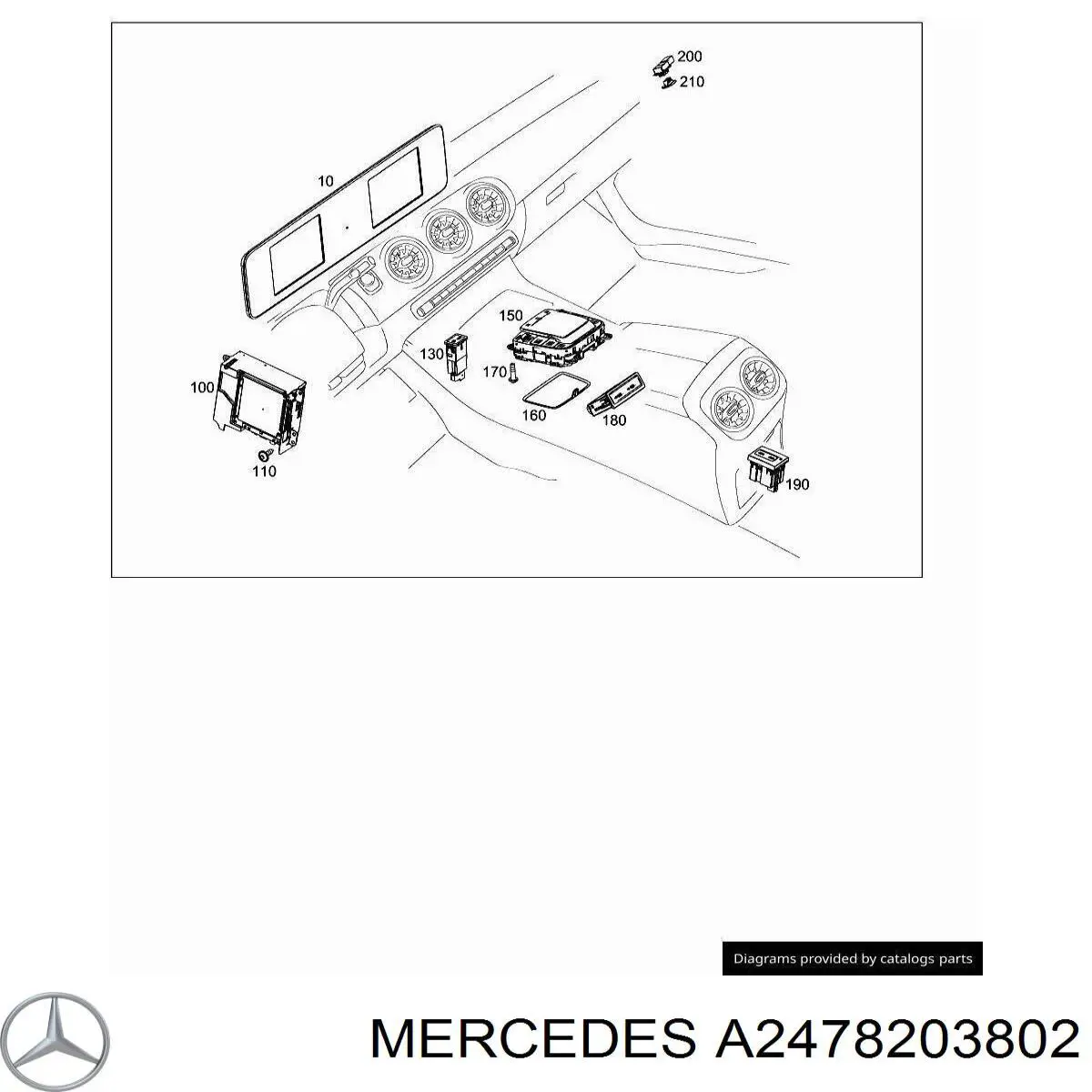  Mercedes 2478203802 preço, a partir de 29,74 USD