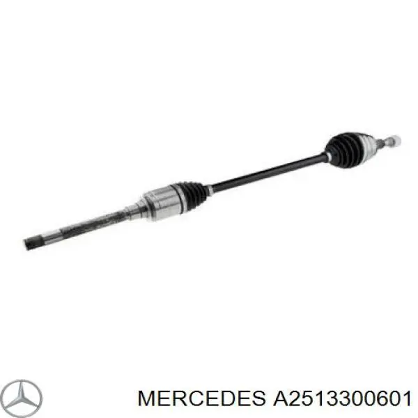A2513300601 Mercedes Semieixo (acionador) dianteiro direito