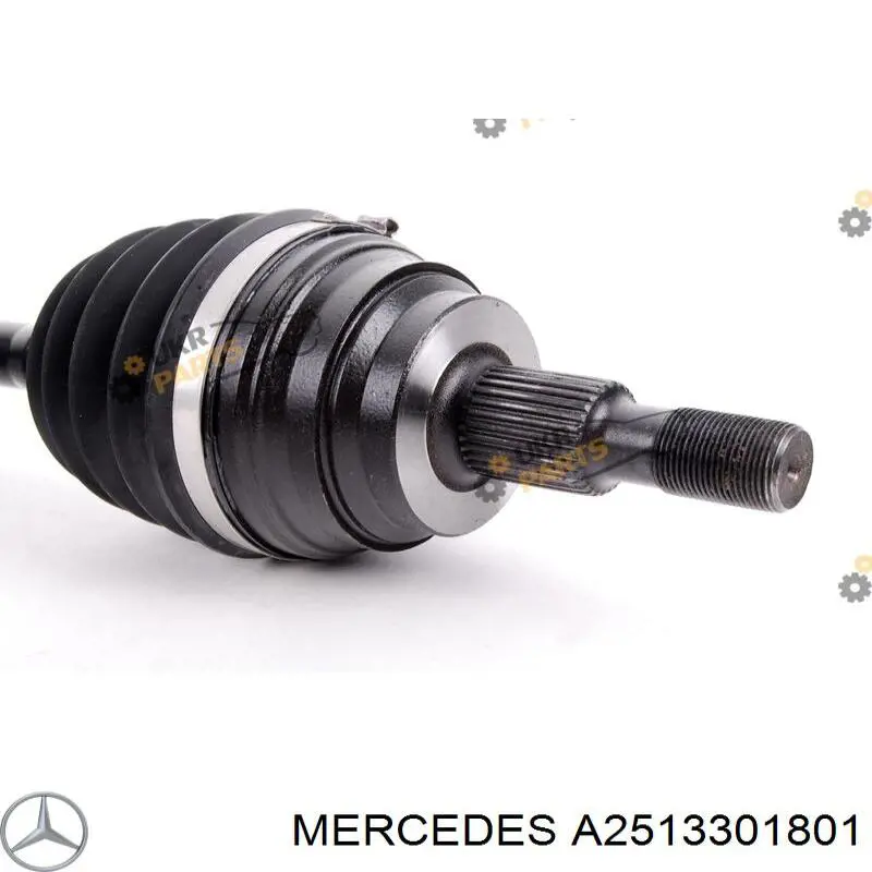 Semieixo (acionador) dianteiro esquerdo Mercedes A2513301701 preço, a partir de 130,44 USD