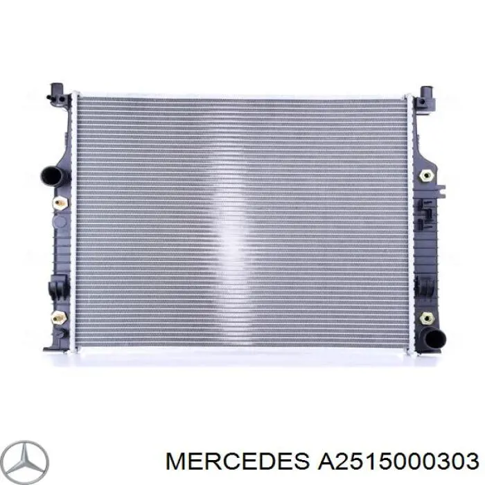 A2515000303 Mercedes Radiador de esfriamento de motor