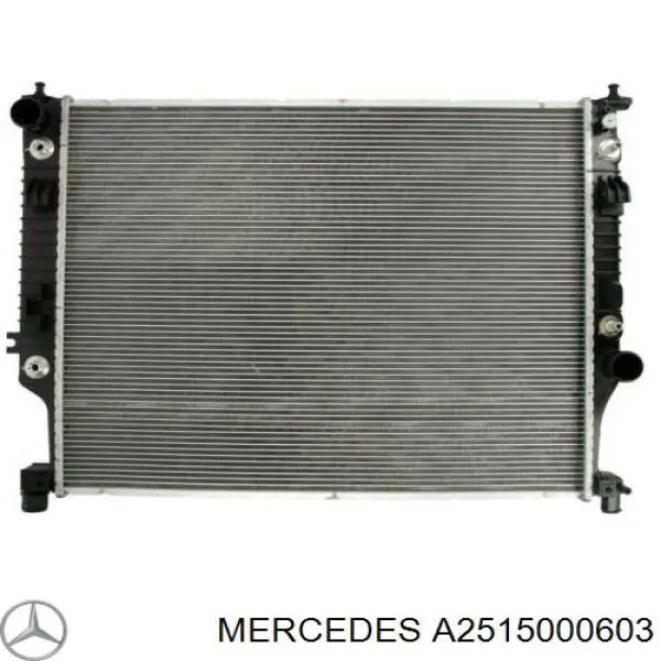 A2515000603 Mercedes Radiador de esfriamento de motor
