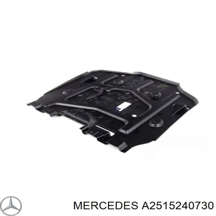 A2515240730 Mercedes Proteção de motor, de panela (da seção de motor)