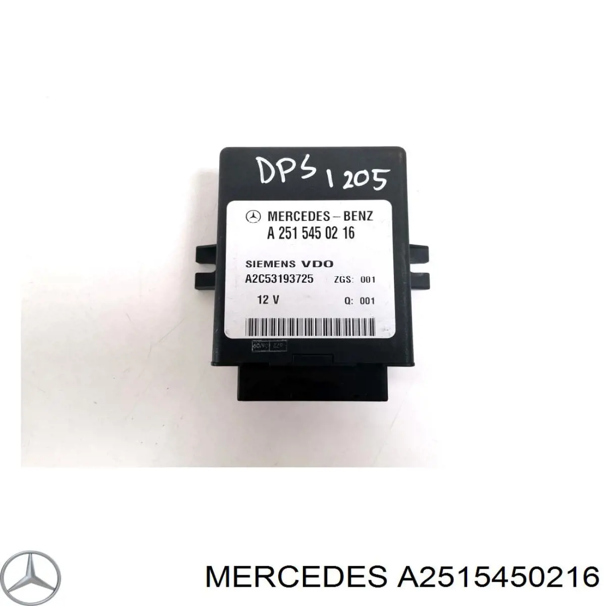 A2515450216 Mercedes Unidade de controlo de suspensão pneumática