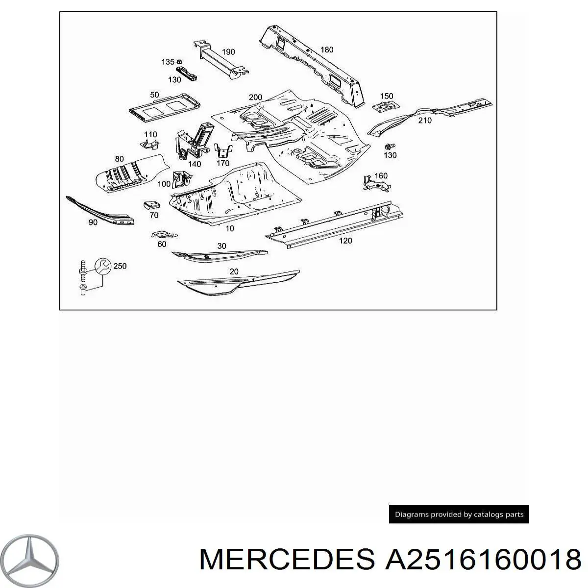 Compre A2516160018 Mercedes 